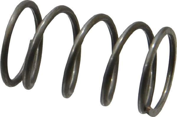 Value Collection - 0.6" OD, 0.054" Wire, 1" Free Length, Music Wire Compression Stock Springs Spring - 20.88 Lb Spring Rating - Industrial Tool & Supply