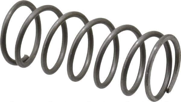Value Collection - 0.6" OD, 0.054" Wire, 1-1/2" Free Length, Music Wire Compression Stock Springs Spring - 13.37 Lb Spring Rating - Industrial Tool & Supply