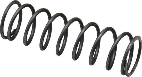 Value Collection - 0.6" OD, 0.054" Wire, 2" Free Length, Music Wire Compression Stock Springs Spring - 9.83 Lb Spring Rating - Industrial Tool & Supply