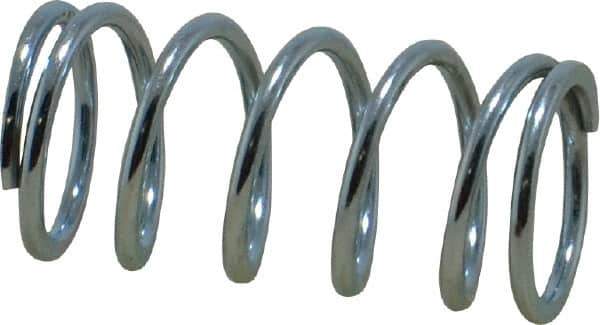 Value Collection - 0.6" OD, 0.062" Wire, 1-1/4" Free Length, Music Wire Compression Stock Springs Spring - 24.74 Lb Spring Rating - Industrial Tool & Supply
