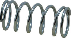 Value Collection - 0.6" OD, 0.062" Wire, 1-1/4" Free Length, Music Wire Compression Stock Springs Spring - 24.74 Lb Spring Rating - Industrial Tool & Supply