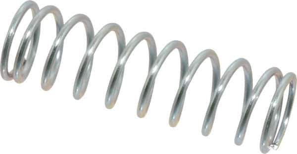 Value Collection - 0.6" OD, 0.062" Wire, 2" Free Length, Music Wire Compression Stock Springs Spring - 14.84 Lb Spring Rating - Industrial Tool & Supply