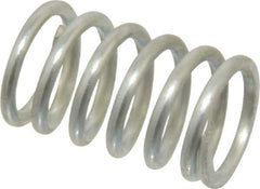 Value Collection - 0.6" OD, 0.072" Wire, 1" Free Length, Music Wire Compression Stock Springs Spring - 56.86 Lb Spring Rating - Industrial Tool & Supply