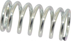 Value Collection - 0.6" OD, 0.072" Wire, 1-1/4" Free Length, Music Wire Compression Stock Springs Spring - 44.01 Lb Spring Rating - Industrial Tool & Supply