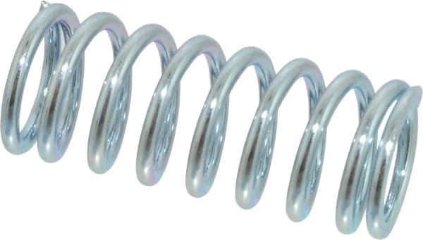 Value Collection - 0.6" OD, 0.072" Wire, 1-1/2" Free Length, Music Wire Compression Stock Springs Spring - 35.89 Lb Spring Rating - Industrial Tool & Supply