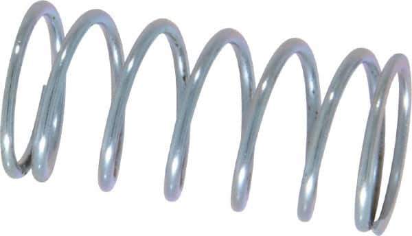Value Collection - 0.72" OD, 0.062" Wire, 1-1/2" Free Length, Music Wire Compression Stock Springs Spring - 15.4 Lb Spring Rating - Industrial Tool & Supply