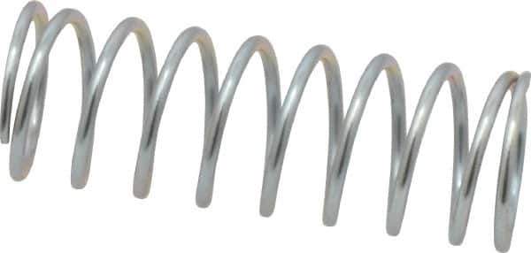Value Collection - 0.72" OD, 0.062" Wire, 2" Free Length, Music Wire Compression Stock Springs Spring - 11.29 Lb Spring Rating - Industrial Tool & Supply