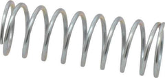 Value Collection - 0.72" OD, 0.062" Wire, 2" Free Length, Music Wire Compression Stock Springs Spring - 11.29 Lb Spring Rating - Industrial Tool & Supply