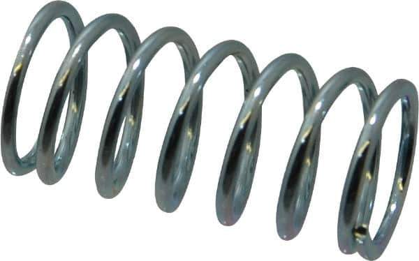 Value Collection - 0.72" OD, 0.072" Wire, 1-1/2" Free Length, Music Wire Compression Stock Springs Spring - 25.98 Lb Spring Rating - Industrial Tool & Supply