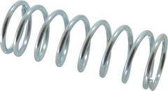 Value Collection - 0.72" OD, 0.072" Wire, 2" Free Length, Music Wire Compression Stock Springs Spring - 18.98 Lb Spring Rating - Industrial Tool & Supply