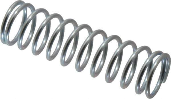 Value Collection - 0.72" OD, 0.072" Wire, 2-1/2" Free Length, Music Wire Compression Stock Springs Spring - 14.95 Lb Spring Rating - Industrial Tool & Supply