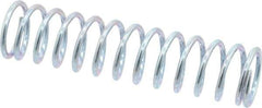 Value Collection - 0.72" OD, 0.072" Wire, 3" Free Length, Music Wire Compression Stock Springs Spring - 12.33 Lb Spring Rating - Industrial Tool & Supply