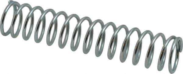 Value Collection - 0.72" OD, 0.072" Wire, 3-1/2" Free Length, Music Wire Compression Stock Springs Spring - 10.49 Lb Spring Rating - Industrial Tool & Supply