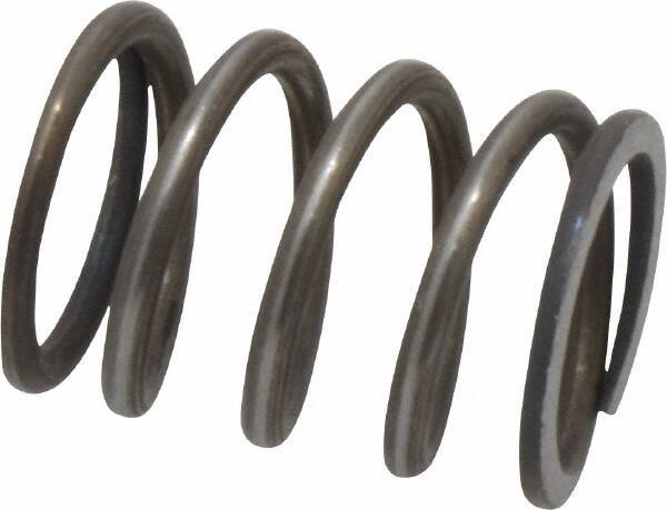 Value Collection - 0.72" OD, 0.08" Wire, 1" Free Length, Music Wire Compression Stock Springs Spring - 61.34 Lb Spring Rating - Industrial Tool & Supply