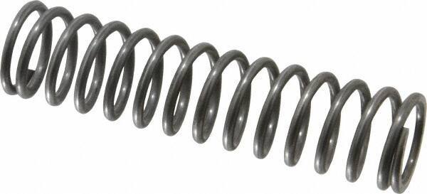 Value Collection - 0.72" OD, 0.08" Wire, 3" Free Length, Music Wire Compression Stock Springs Spring - 18.14 Lb Spring Rating - Industrial Tool & Supply