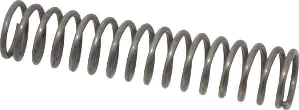 Value Collection - 0.72" OD, 0.08" Wire, 3-1/2" Free Length, Music Wire Compression Stock Springs Spring - 15.42 Lb Spring Rating - Industrial Tool & Supply