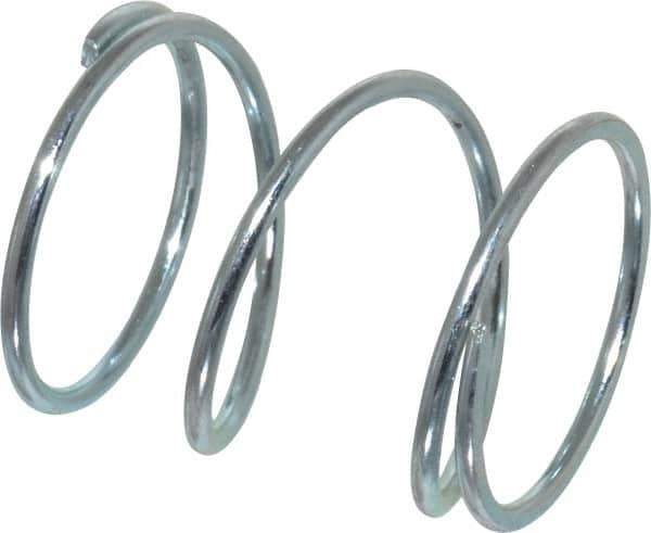 Value Collection - 0.85" OD, 0.054" Wire, 1" Free Length, Music Wire Compression Stock Springs Spring - 12.22 Lb Spring Rating - Industrial Tool & Supply