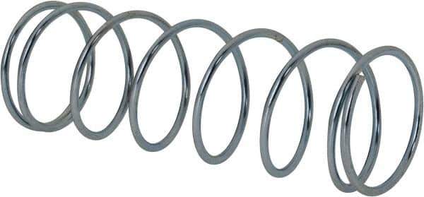 Value Collection - 0.85" OD, 0.054" Wire, 2-1/2" Free Length, Music Wire Compression Stock Springs Spring - 4.55 Lb Spring Rating - Industrial Tool & Supply