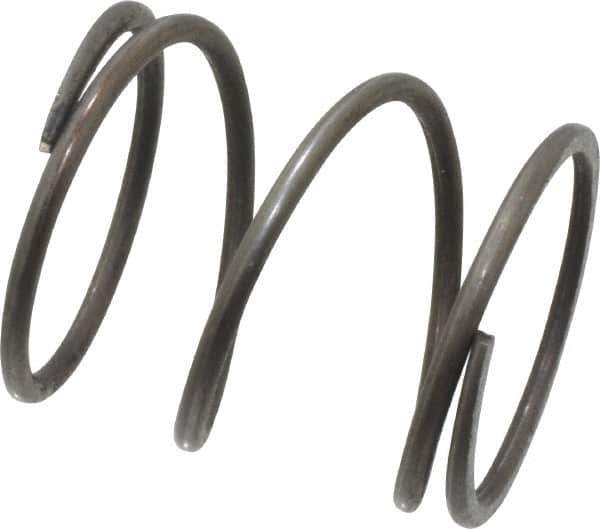 Value Collection - 0.85" OD, 0.062" Wire, 1" Free Length, Music Wire Compression Stock Springs Spring - 19.1 Lb Spring Rating - Industrial Tool & Supply
