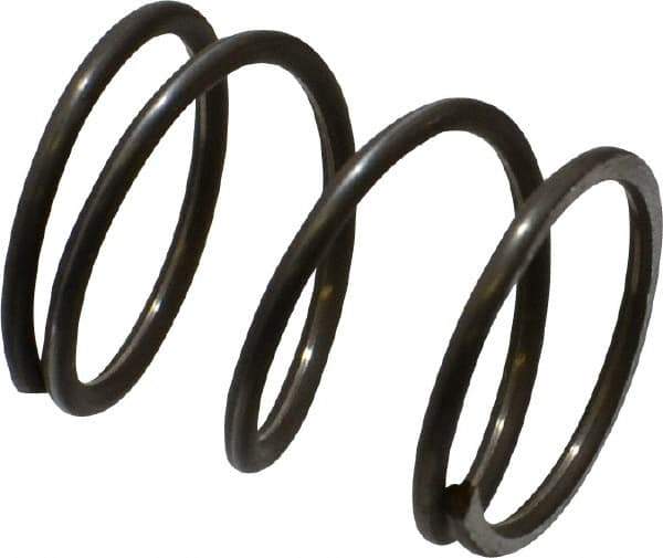 Value Collection - 0.85" OD, 0.072" Wire, 1" Free Length, Music Wire Compression Stock Springs Spring - 31.91 Lb Spring Rating - Industrial Tool & Supply