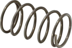 Value Collection - 0.85" OD, 0.072" Wire, 1-1/2" Free Length, Music Wire Compression Stock Springs Spring - 20.15 Lb Spring Rating - Industrial Tool & Supply