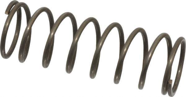 Value Collection - 0.85" OD, 0.072" Wire, 2-1/2" Free Length, Music Wire Compression Stock Springs Spring - 11.59 Lb Spring Rating - Industrial Tool & Supply