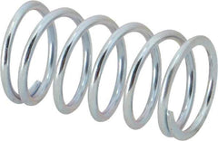 Value Collection - 0.85" OD, 0.08" Wire, 1-1/2" Free Length, Music Wire Compression Stock Springs Spring - 29 Lb Spring Rating - Industrial Tool & Supply