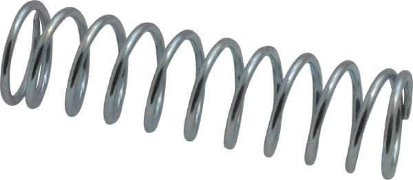 Value Collection - 0.85" OD, 0.08" Wire, 3" Free Length, Music Wire Compression Stock Springs Spring - 13.68 Lb Spring Rating - Industrial Tool & Supply