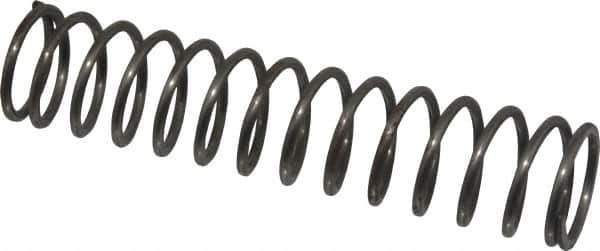 Value Collection - 0.85" OD, 0.08" Wire, 4" Free Length, Music Wire Compression Stock Springs Spring - 10.11 Lb Spring Rating - Industrial Tool & Supply