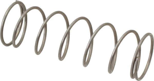 Value Collection - 0.975" OD, 0.062" Wire, 3" Free Length, Music Wire Compression Stock Springs Spring - 4.85 Lb Spring Rating - Industrial Tool & Supply