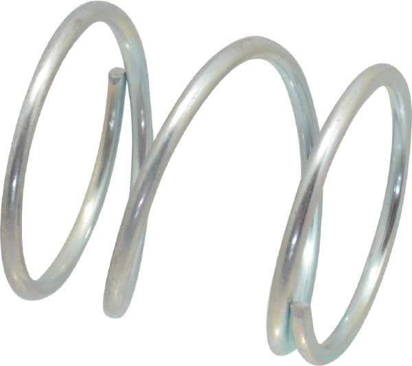Value Collection - 0.975" OD, 0.072" Wire, 1" Free Length, Music Wire Compression Stock Springs Spring - 26.32 Lb Spring Rating - Industrial Tool & Supply