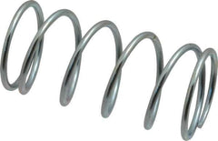 Value Collection - 0.975" OD, 0.072" Wire, 2" Free Length, Music Wire Compression Stock Springs Spring - 12.14 Lb Spring Rating - Industrial Tool & Supply