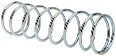Value Collection - 0.975" OD, 0.072" Wire, 3" Free Length, Music Wire Compression Stock Springs Spring - 7.89 Lb Spring Rating - Industrial Tool & Supply