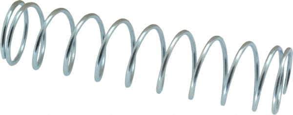 Value Collection - 0.975" OD, 0.08" Wire, 4" Free Length, Music Wire Compression Stock Springs Spring - 6.88 Lb Spring Rating - Industrial Tool & Supply
