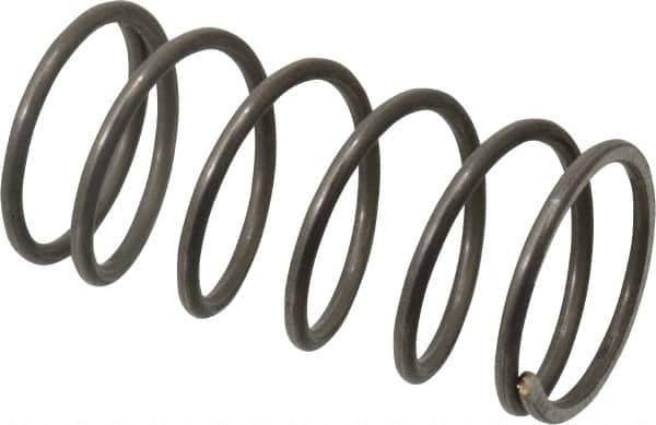 Value Collection - 0.975" OD, 0.08" Wire, 2" Free Length, Music Wire Compression Stock Springs Spring - 17.25 Lb Spring Rating - Industrial Tool & Supply