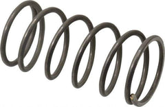 Value Collection - 0.975" OD, 0.08" Wire, 2" Free Length, Music Wire Compression Stock Springs Spring - 17.25 Lb Spring Rating - Industrial Tool & Supply