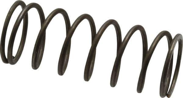 Value Collection - 0.975" OD, 0.08" Wire, 2-1/2" Free Length, Music Wire Compression Stock Springs Spring - 13.57 Lb Spring Rating - Industrial Tool & Supply
