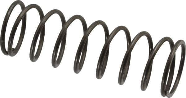 Value Collection - 0.975" OD, 0.08" Wire, 3" Free Length, Music Wire Compression Stock Springs Spring - 11.18 Lb Spring Rating - Industrial Tool & Supply