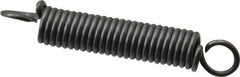 Made in USA - 1/8" OD, 3.17 Lb Max Load, 1.07" Max Ext Len, 0.02" Wire Diam Spring - 8.27 Lb/In Rating, 0.57 Lb Init Tension, 3/4" Free Length - Industrial Tool & Supply