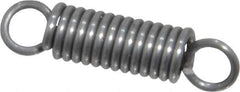 Made in USA - 3/16" OD, 8.23 Lb Max Load, 0.91" Max Ext Len, 0.032" Wire Diam Spring - 37.76 Lb/In Rating, 1.9 Lb Init Tension, 3/4" Free Length - Industrial Tool & Supply