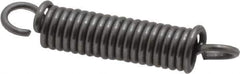 Made in USA - 3/16" OD, 8.23 Lb Max Load, 1.29" Max Ext Len, 0.032" Wire Diam Spring - 21.84 Lb/In Rating, 1.9 Lb Init Tension, 1" Free Length - Industrial Tool & Supply