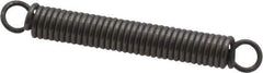 Made in USA - 3/16" OD, 8.23 Lb Max Load, 2.03" Max Ext Len, 0.032" Wire Diam Spring - 11.85 Lb/In Rating, 1.9 Lb Init Tension, 1-1/2" Free Length - Industrial Tool & Supply