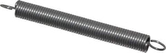 Made in USA - 1/4" OD, 6.25 Lb Max Load, 4.67" Max Ext Len, 0.032" Wire Diam Spring - 2.36 Lb/In Rating, 1.17 Lb Init Tension, 2-1/2" Free Length - Industrial Tool & Supply