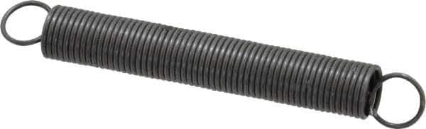 Made in USA - 5/16" OD, 5.16 Lb Max Load, 6.22" Max Ext Len, 0.032" Wire Diam Spring - 1.19 Lb/In Rating, 0.72 Lb Init Tension, 2-1/2" Free Length - Industrial Tool & Supply