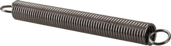Made in USA - 5/16" OD, 10.26 Lb Max Load, 5.33" Max Ext Len, 0.041" Wire Diam Spring - 3.58 Lb/In Rating, 1.9 Lb Init Tension, 3" Free Length - Industrial Tool & Supply