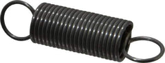 Made in USA - 5/8" OD, 15.96 Lb Max Load, 4.66" Max Ext Len, 0.062" Wire Diam Spring - 6.21 Lb/In Rating, 2.5 Lb Init Tension, 2-1/2" Free Length - Industrial Tool & Supply