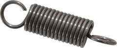 Made in USA - 5/8" OD, 33.56 Lb Max Load, 3.56" Max Ext Len, 0.08" Wire Diam Spring - 24.87 Lb/In Rating, 7 Lb Init Tension, 2-1/2" Free Length - Industrial Tool & Supply