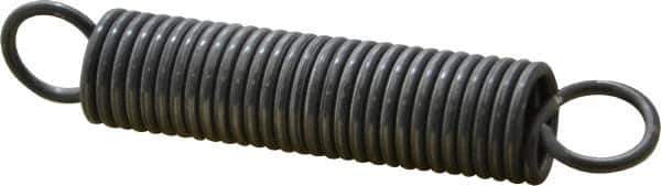 Made in USA - 5/8" OD, 33.56 Lb Max Load, 5.48" Max Ext Len, 0.08" Wire Diam Spring - 13.4 Lb/In Rating, 7 Lb Init Tension, 3-1/2" Free Length - Industrial Tool & Supply