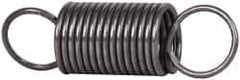 Made in USA - 3/4" OD, 20.24 Lb Max Load, 4.26" Max Ext Len, 0.072" Wire Diam Spring - 9.61 Lb/In Rating, 3.25 Lb Init Tension, 2-1/2" Free Length - Industrial Tool & Supply
