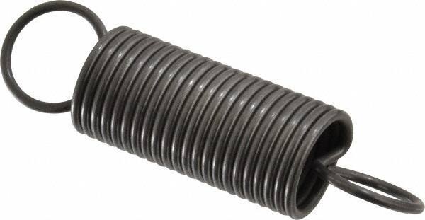 Made in USA - 3/4" OD, 20.24 Lb Max Load, 5.71" Max Ext Len, 0.072" Wire Diam Spring - 3.25 Lb/In Rating, 3.25 Lb Init Tension, 3" Free Length - Industrial Tool & Supply